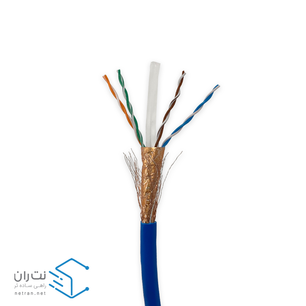 کابل شبکه لگراند Cat6 SFTP تمام مس بدون تست فلوک روکش PVC حلقه 500 متری | نت ران